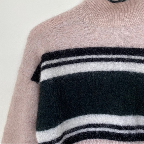 & Other Stories Wool Striped Mock Neck Sweater XS - Picture 3 of 6